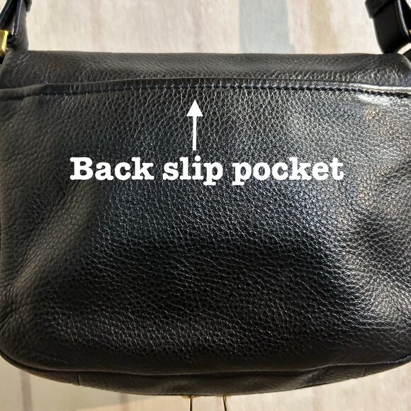 Fossil Preston Black Leather Crossbody - Picture 4 of 8